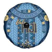Bula Fiji Vintage Spare Tire Cover Prussian Blue Masi Motifs