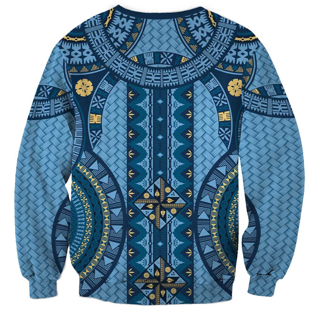 Bula Fiji Vintage Sweatshirt Prussian Blue Masi Motifs