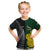 Personalised New Zealand Mix South Africa Rugby Kid T Shirt Protea Vs. Silver Ferns LT7 Art - Polynesian Pride