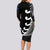 Personalised New Zealand Rugby Long Sleeve Bodycon Dress Aotearoa Silver Fern Koru Maori Style LT7 - Polynesian Pride