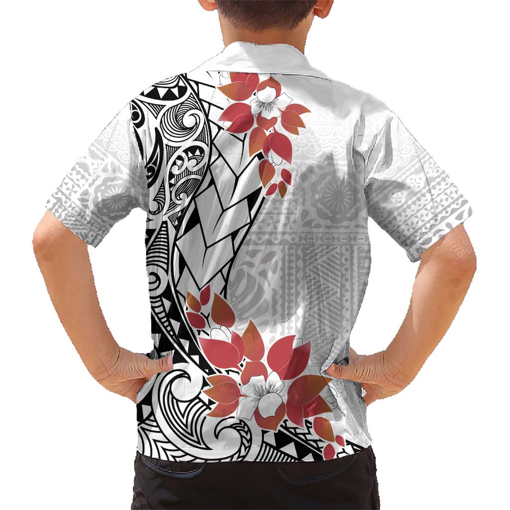 Bula Fiji Day Kid Hawaiian Shirt Tagimaucia on Masi Pattern LT7 - Polynesian Pride