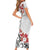 Bula Fiji Day Short Sleeve Bodycon Dress Tagimaucia on Masi Pattern