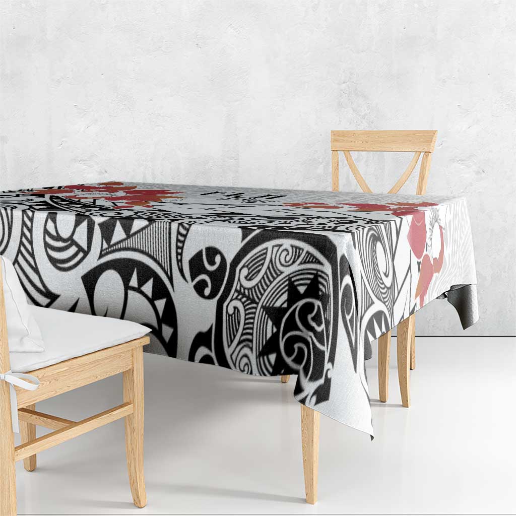 Bula Fiji Day Tablecloth Tagimaucia on Masi Pattern