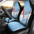 Bula Fiji Day Car Seat Cover Tagimaucia on Masi Pattern - Turquoise