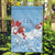 Bula Fiji Day Garden Flag Tagimaucia on Masi Pattern - Turquoise