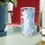 Bula Fiji Day Tumbler Cup Tagimaucia on Masi Pattern - Turquoise