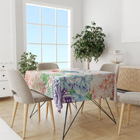 Fight Cancer In All Colors Tablecloth Plumeria Mix Tapa Pattern