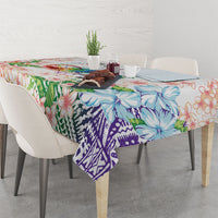 Fight Cancer In All Colors Tablecloth Plumeria Mix Tapa Pattern