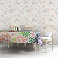 Fight Cancer In All Colors Tablecloth Plumeria Mix Tapa Pattern