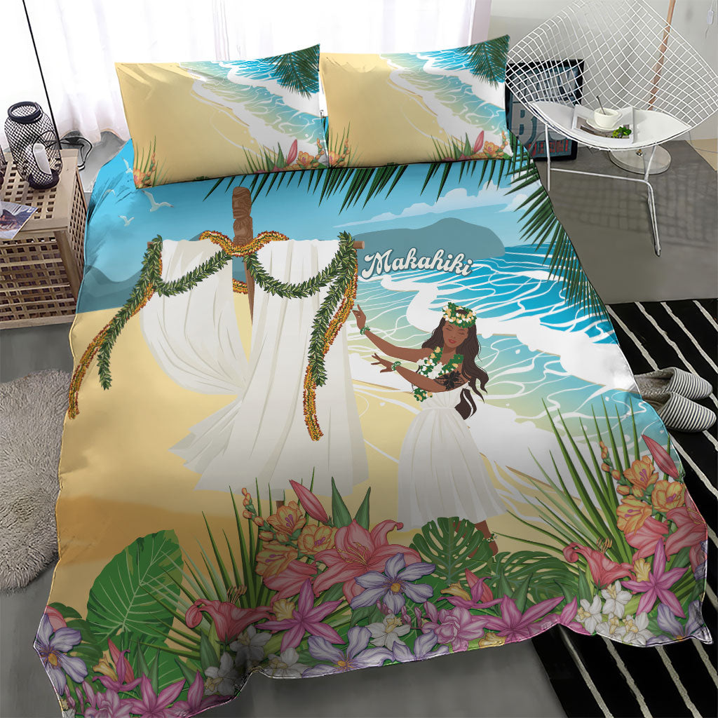 Aloha Hawaii Makahiki Hula Dance Bedding Set Beach Scenery LT7 - Polynesian Pride