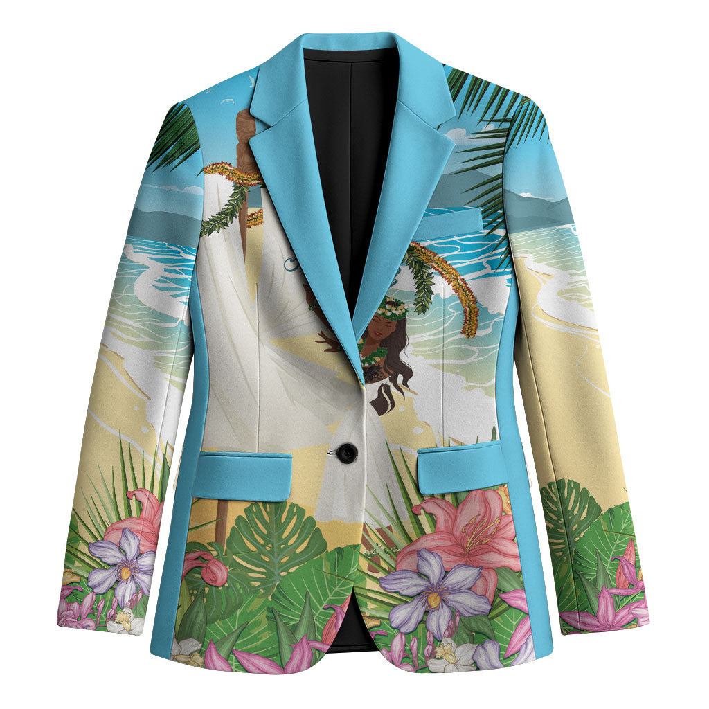 Aloha Hawaii Makahiki Hula Dance Blazer Beach Scenery LT7 Unisex Multicolor - Polynesian Pride
