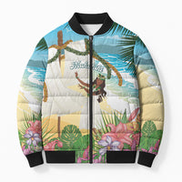Aloha Hawaii Makahiki Hula Dance Bomber Puffer Jacket Beach Scenery LT7 Unisex Multicolor - Polynesian Pride