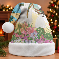 Aloha Hawaii Makahiki Hula Dance Christmas Santa Hat Beach Scenery LT7 Without Fur Multicolor - Polynesian Pride