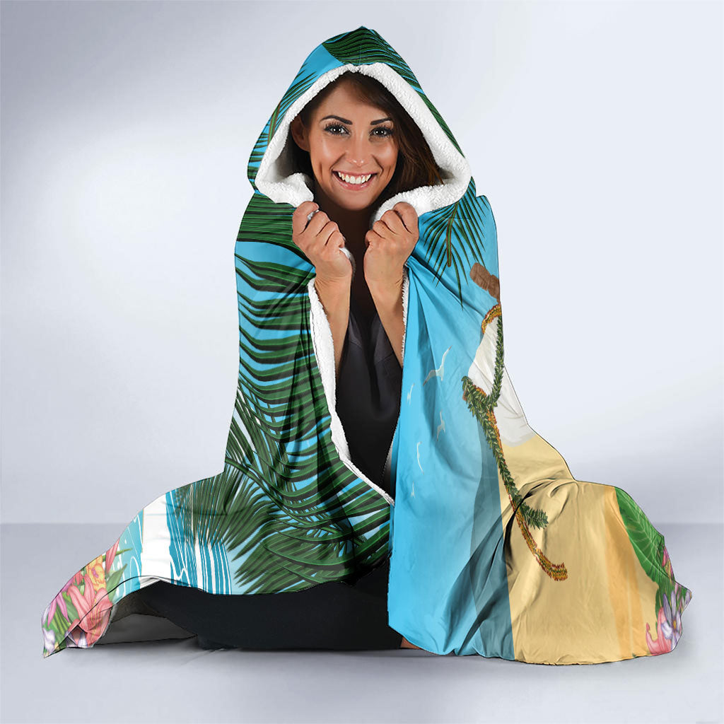 Aloha Hawaii Makahiki Hula Dance Hooded Blanket Beach Scenery LT7 - Polynesian Pride