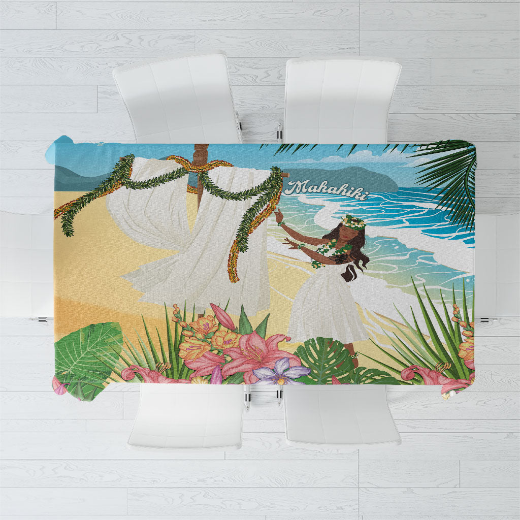 Aloha Hawaii Makahiki Hula Dance Tablecloth Beach Scenery LT7 Multicolor - Polynesian Pride