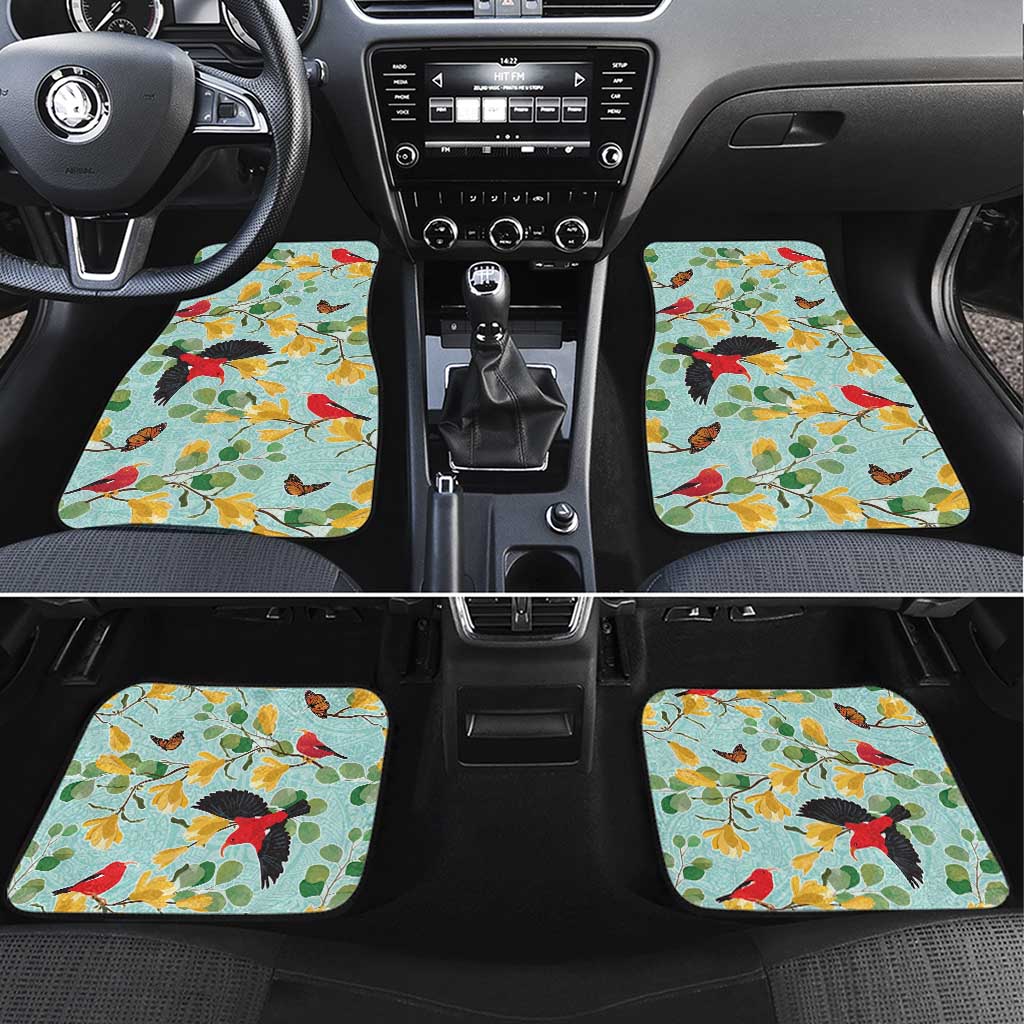 Aloha Hawaii Car Mats I'iwi on Mamane Pastel Turquoise