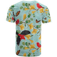 Aloha Hawaii T Shirt I'iwi on Mamane Pastel Turquoise