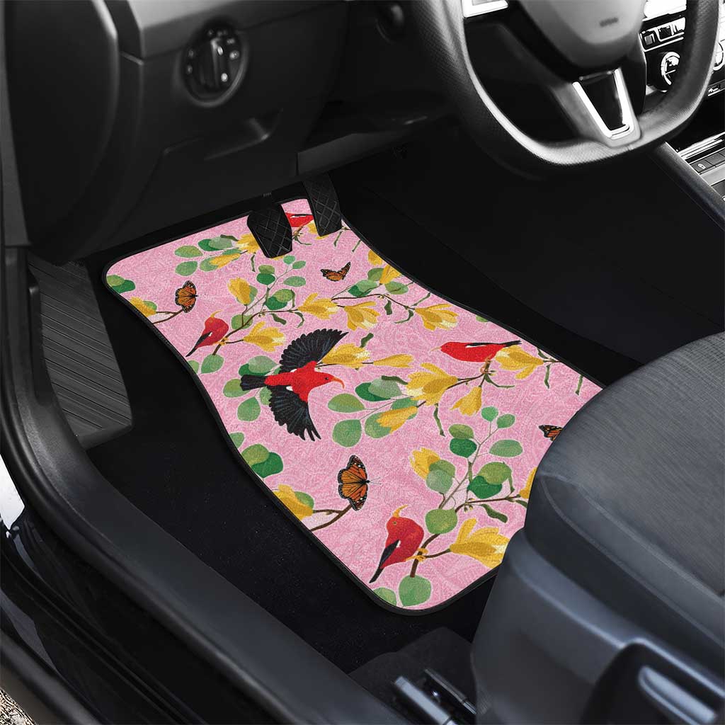 Aloha Hawaii Car Mats I'iwi on Mamane Pastel Pink