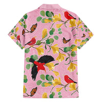 Aloha Hawaii Family Matching Tank Maxi Dress and Hawaiian Shirt I'iwi on Mamane Pastel Pink