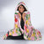 Aloha Hawaii Hooded Blanket I'iwi on Mamane Pastel Pink