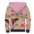 Aloha Hawaii Sherpa Hoodie I'iwi on Mamane Pastel Pink