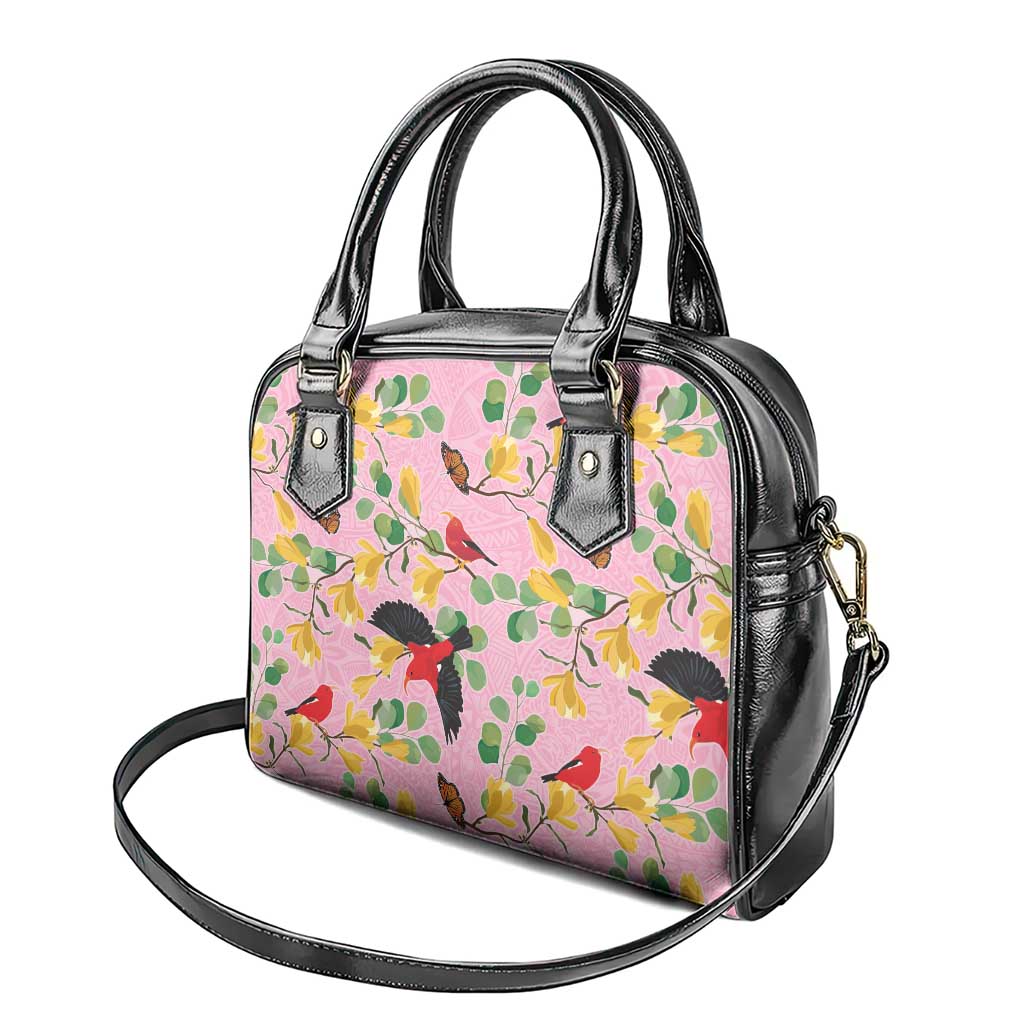 Aloha Hawaii Shoulder Handbag I'iwi on Mamane Pastel Pink