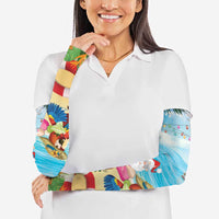 Have Yourself A Beachy Little Christmas Arm Sleeves with Santa Chilling - Polynesian Pride