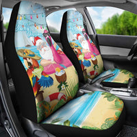 Have Yourself A Beachy Little Christmas Car Seat Cover with Santa Chilling - Polynesian Pride