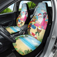 Have Yourself A Beachy Little Christmas Car Seat Cover with Santa Chilling - Polynesian Pride