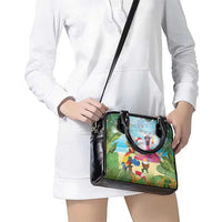 Have Yourself A Beachy Little Christmas Shoulder Handbag with Santa Chilling - Polynesian Pride