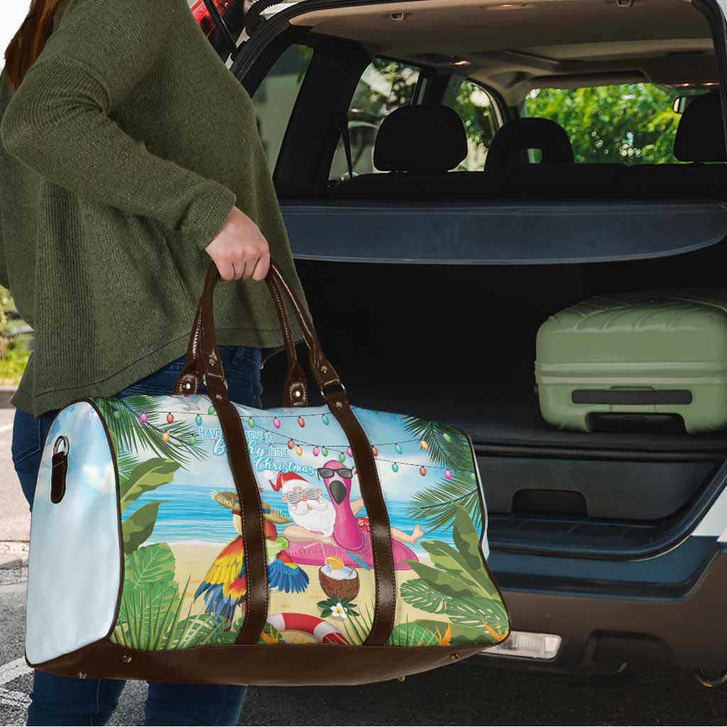 Have Yourself A Beachy Little Christmas Travel Bag with Santa Chilling - Polynesian Pride