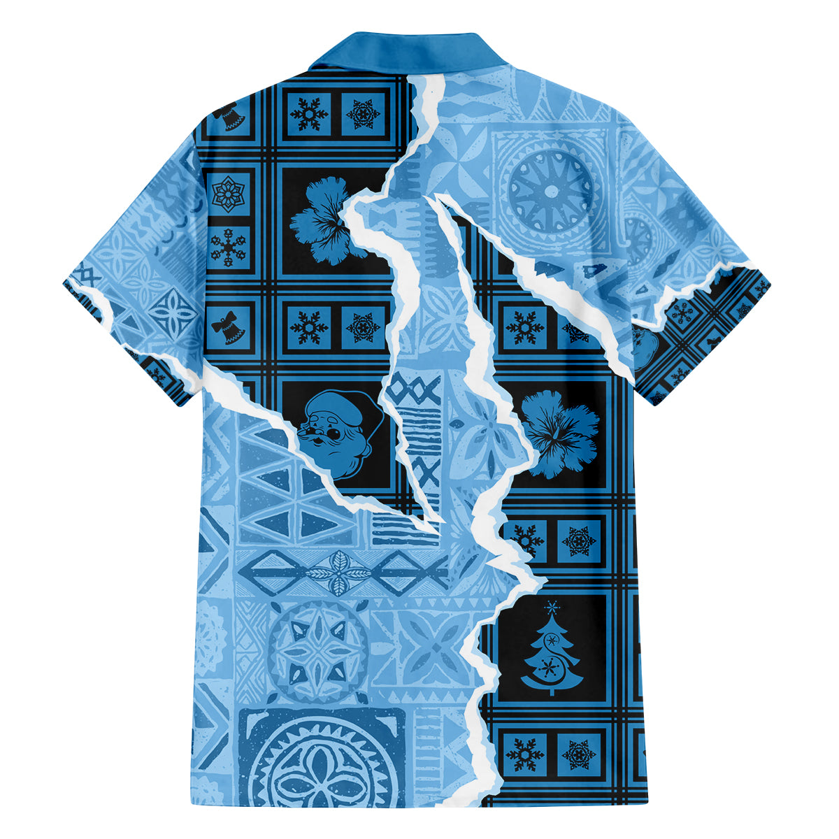 Bula Fiji Tapa Mix Christmas Family Matching Long Sleeve Bodycon Dress and Hawaiian Shirt Vintage Style LT7 - Polynesian Pride