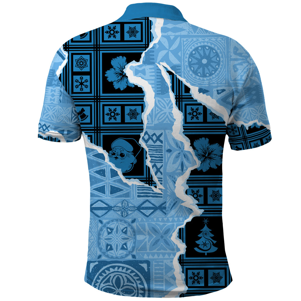 Bula Fiji Tapa Mix Christmas Polo Shirt Vintage Style LT7 - Polynesian Pride