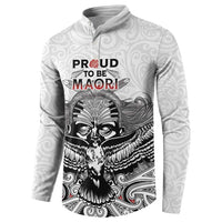 Aotearoa Personalized Button Sweatshirt Proud To Be Maori