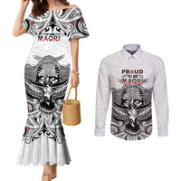Aotearoa Personalized Couples Matching Mermaid Dress and Long Sleeve Button Shirt Proud To Be Maori