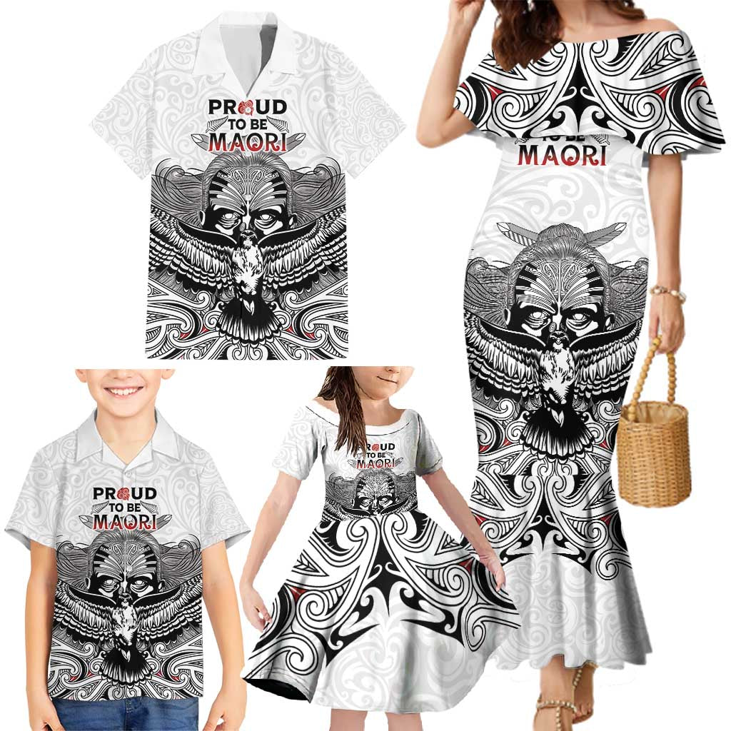 Aotearoa Personalized Family Matching Mermaid Dress and Hawaiian Shirt Proud To Be Maori LT7 - Polynesian Pride