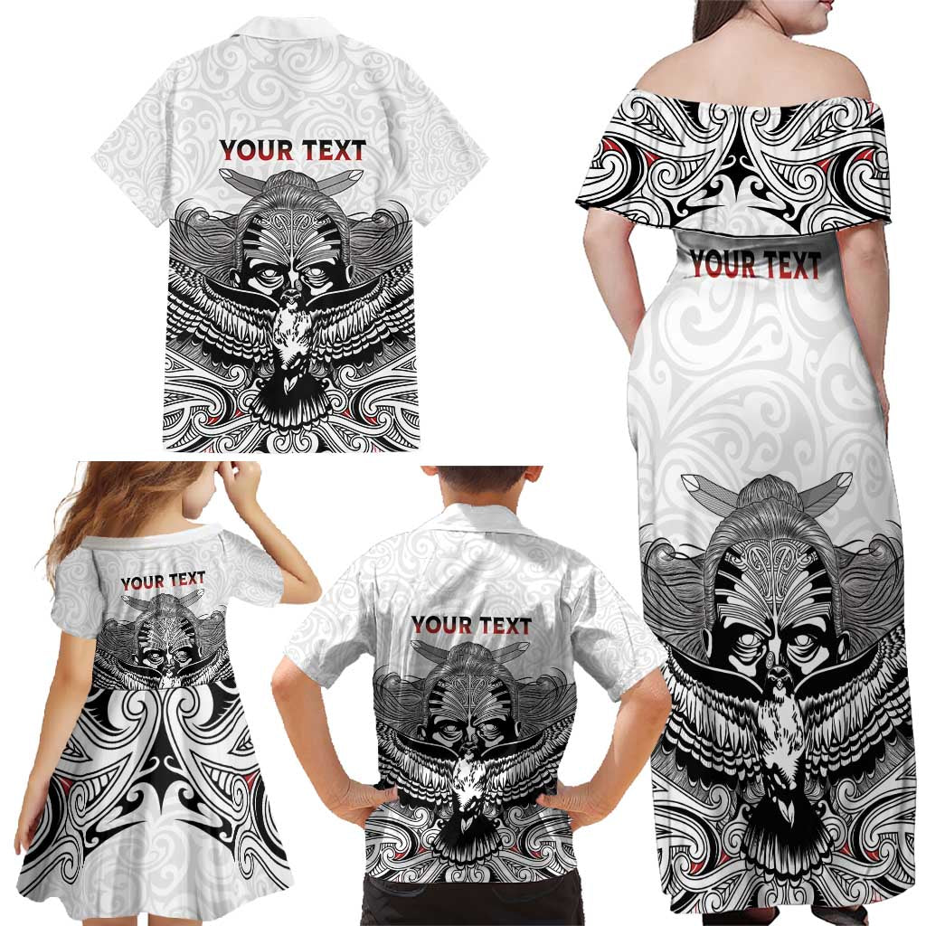 Aotearoa Personalized Family Matching Off Shoulder Maxi Dress and Hawaiian Shirt Proud To Be Maori LT7 - Polynesian Pride