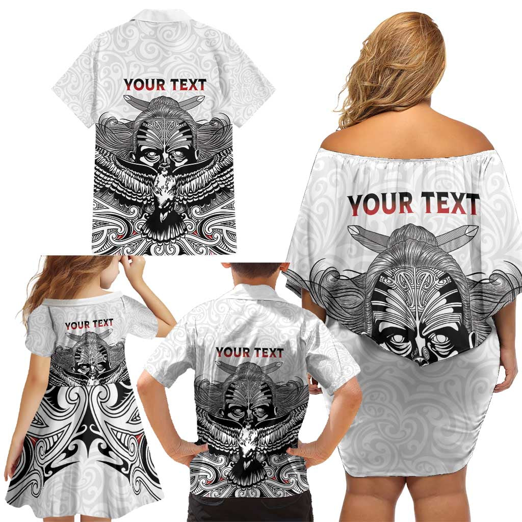 Aotearoa Personalized Family Matching Off Shoulder Short Dress and Hawaiian Shirt Proud To Be Maori LT7 - Polynesian Pride