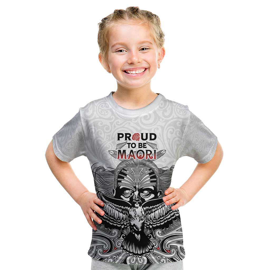 Aotearoa Personalized Kid T Shirt Proud To Be Maori LT7 White - Polynesian Pride