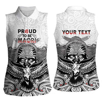 Aotearoa Personalized Women Sleeveless Polo Shirt Proud To Be Maori