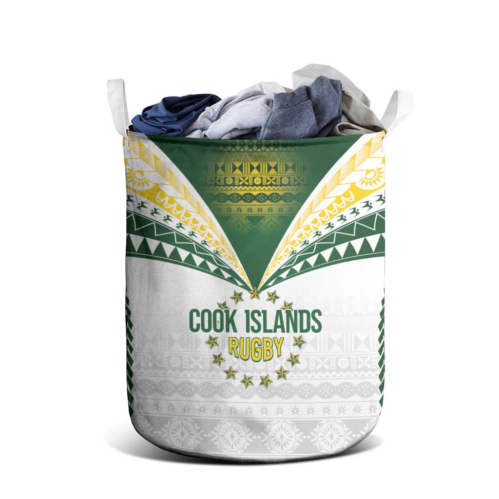 Cook Islands Rugby Laundry Basket Kuki's Aitu Champions - Polynesian Pride
