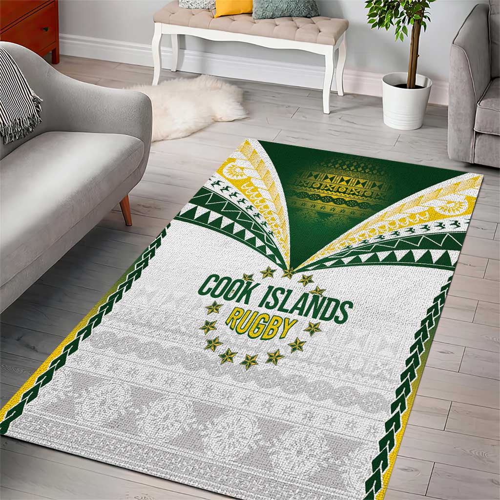 Cook Islands Rugby Area Rug Kuki's Aitu Champions - Polynesian Pride