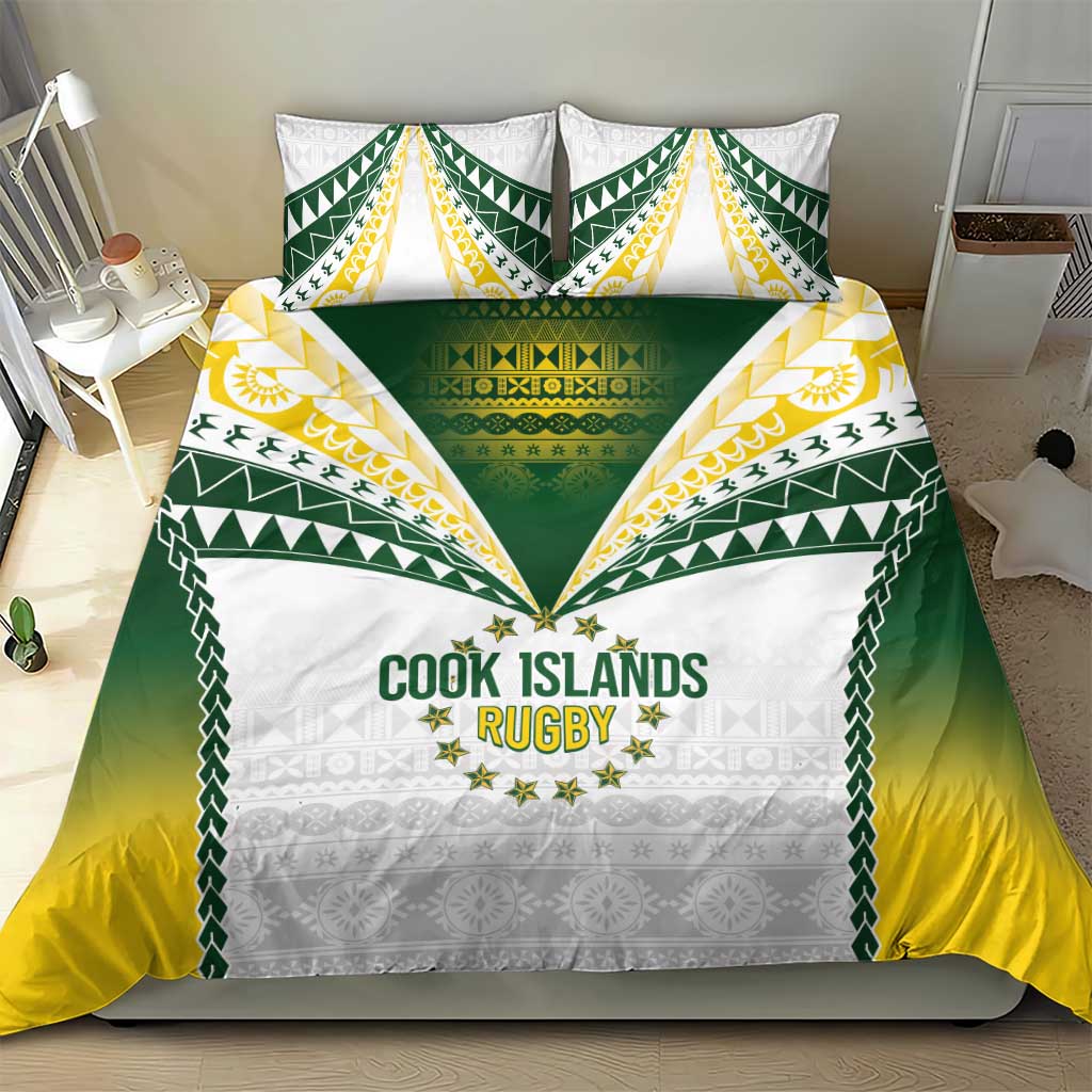 Cook Islands Rugby Bedding Set Kuki's Aitu Champions - Polynesian Pride