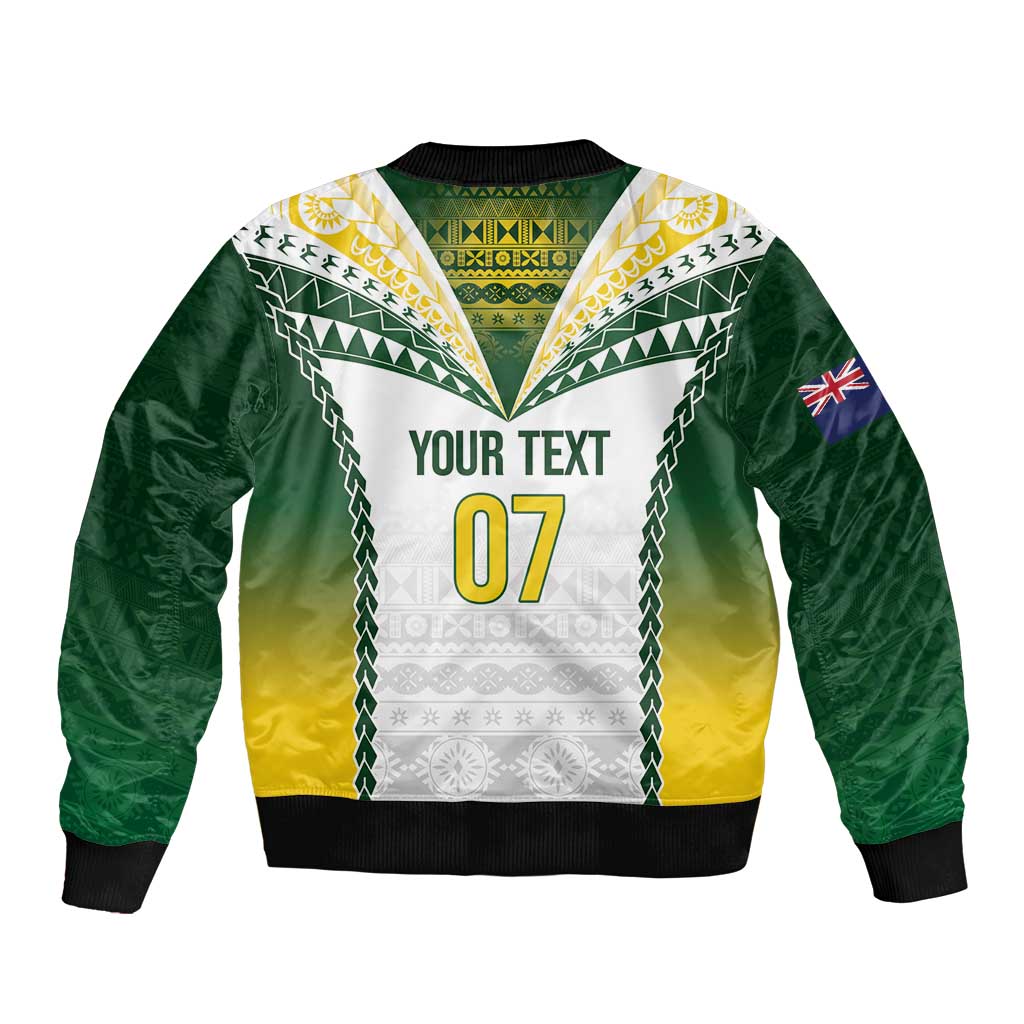 Cook Islands Rugby Custom Bomber Jacket Kuki's Aitu Champions - Polynesian Pride
