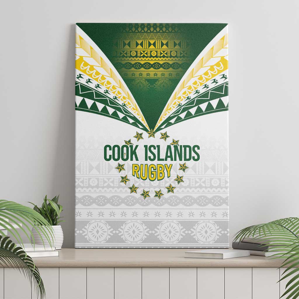 Cook Islands Rugby Canvas Wall Art Kuki's Aitu Champions - Polynesian Pride