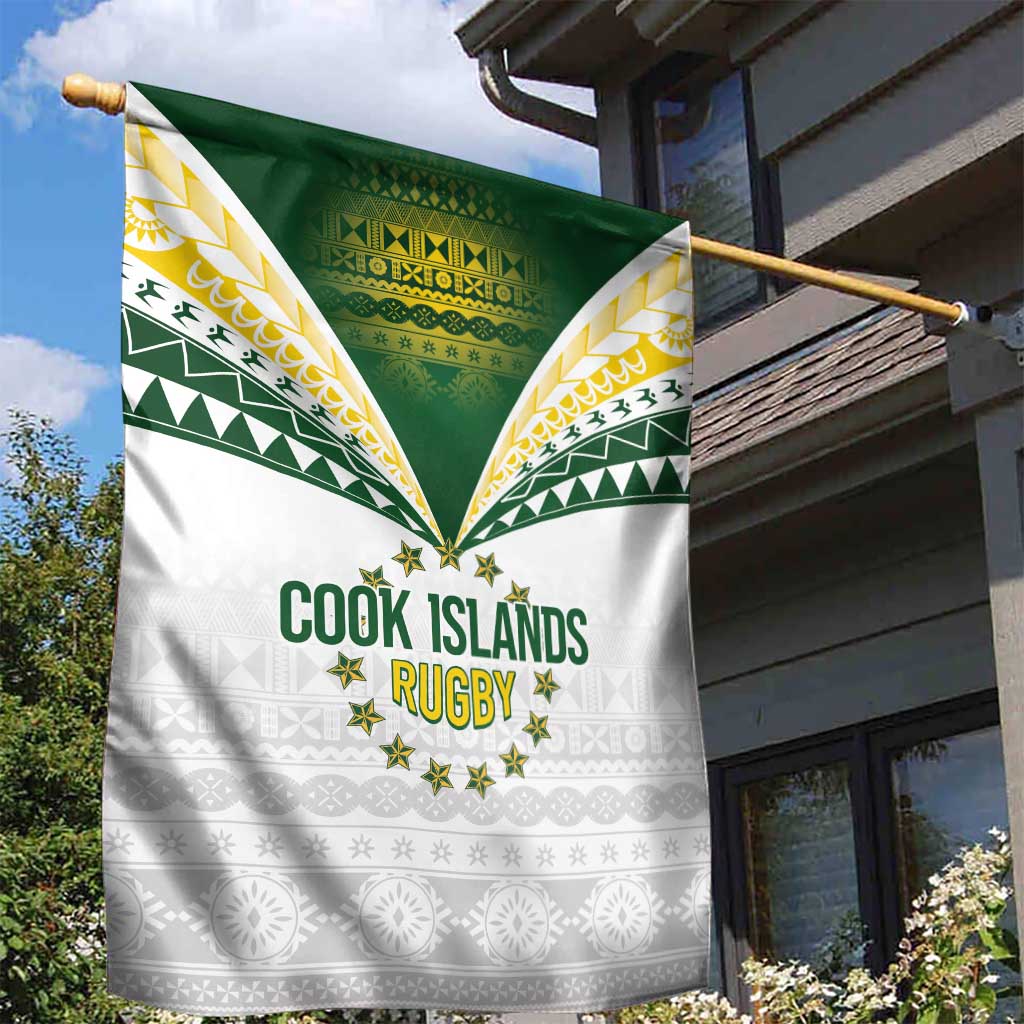 Cook Islands Rugby Garden Flag Kuki's Aitu Champions - Polynesian Pride