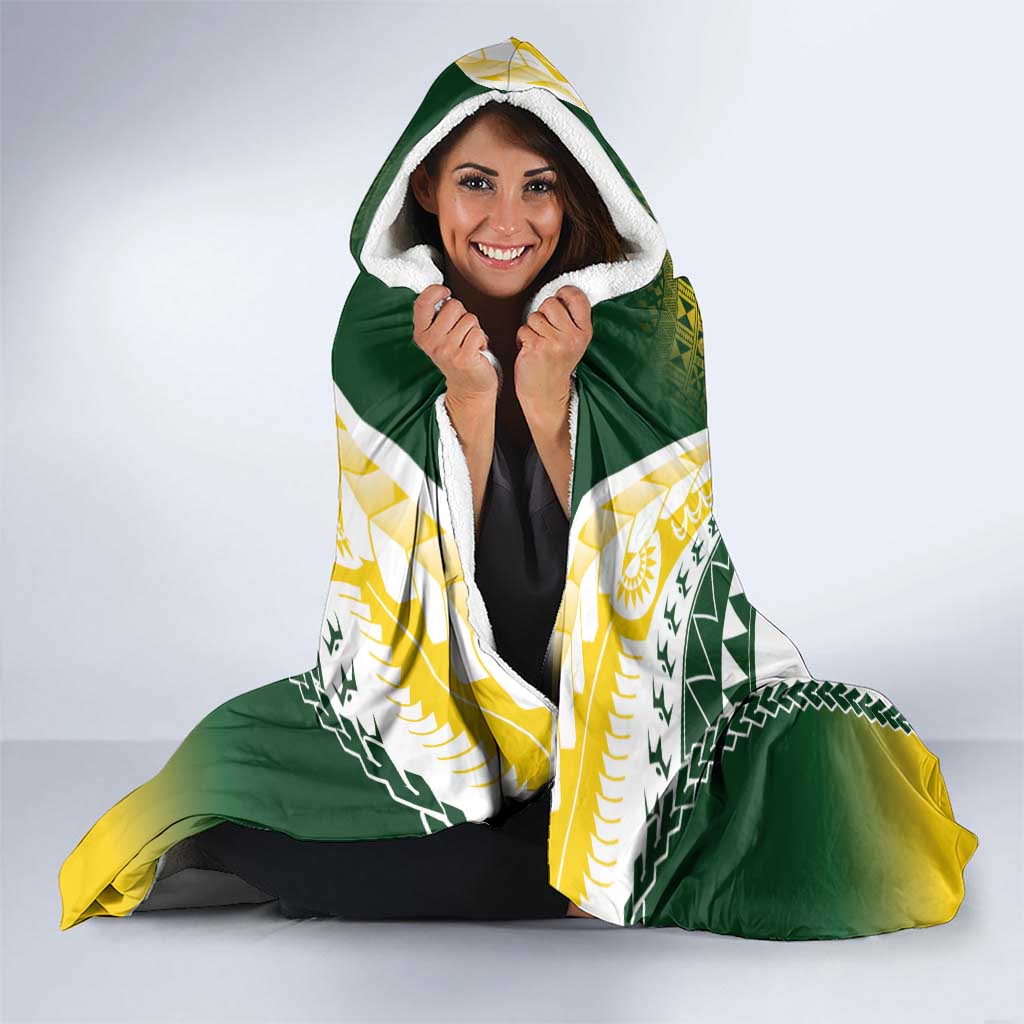 Cook Islands Rugby Hooded Blanket Kuki's Aitu Champions - Polynesian Pride