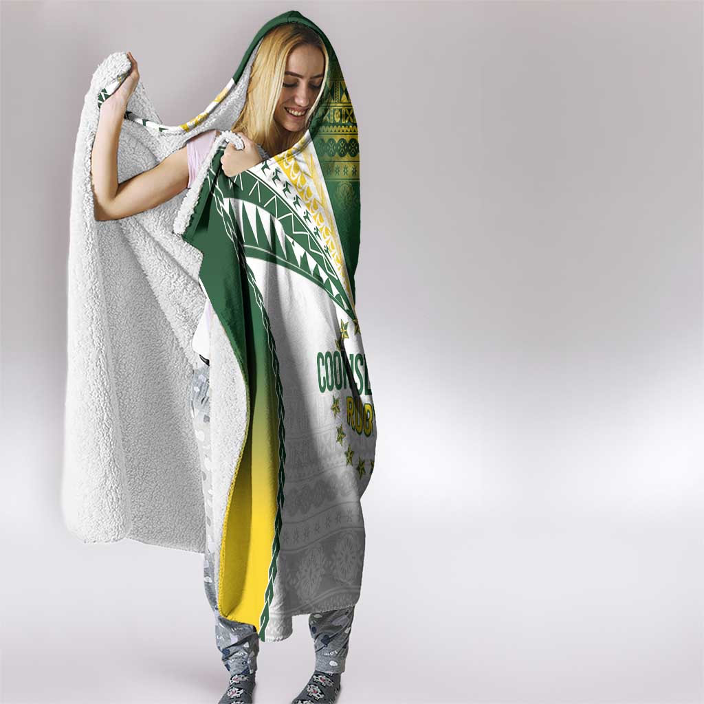 Cook Islands Rugby Hooded Blanket Kuki's Aitu Champions - Polynesian Pride