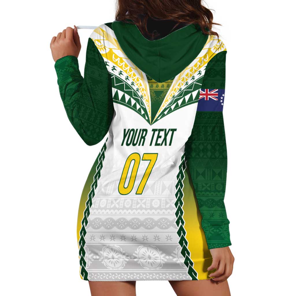 Cook Islands Rugby Custom Hoodie Dress Kuki's Aitu Champions - Polynesian Pride
