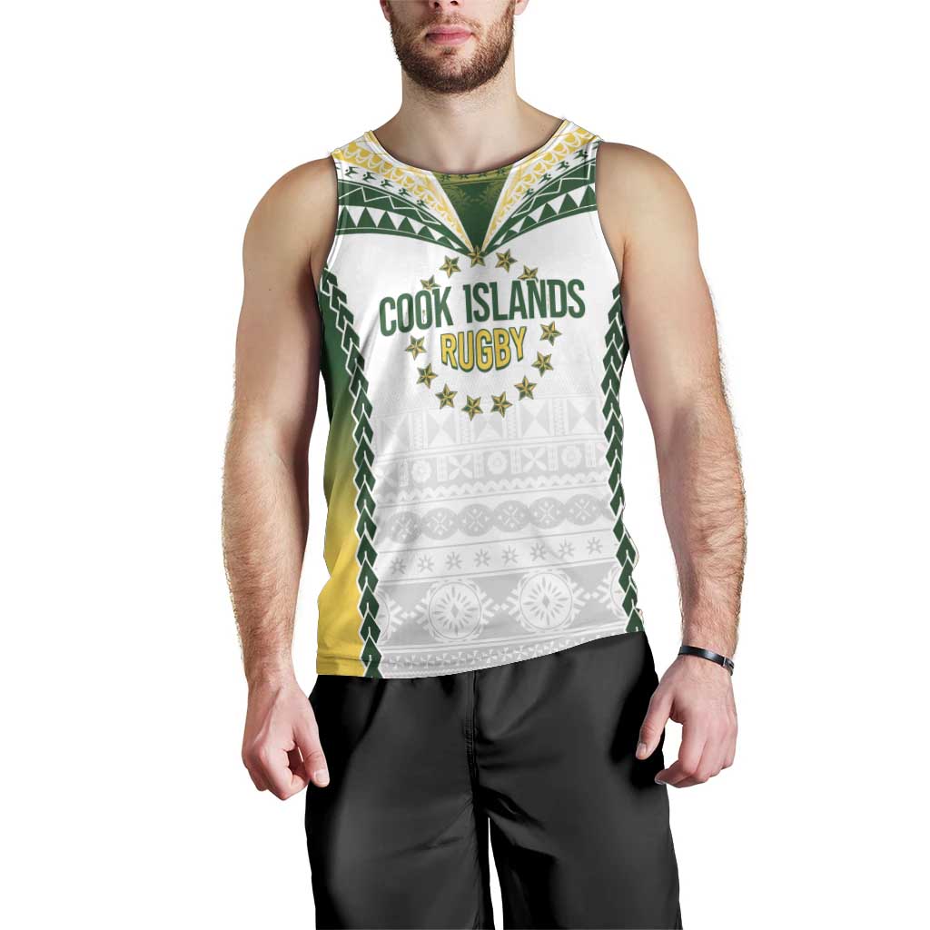 Cook Islands Rugby Custom Men Tank Top Kuki's Aitu Champions - Polynesian Pride